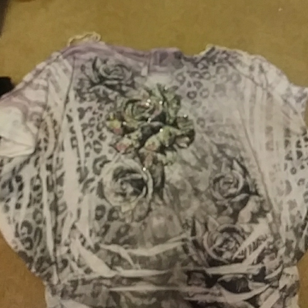 New mix 1x print blouse